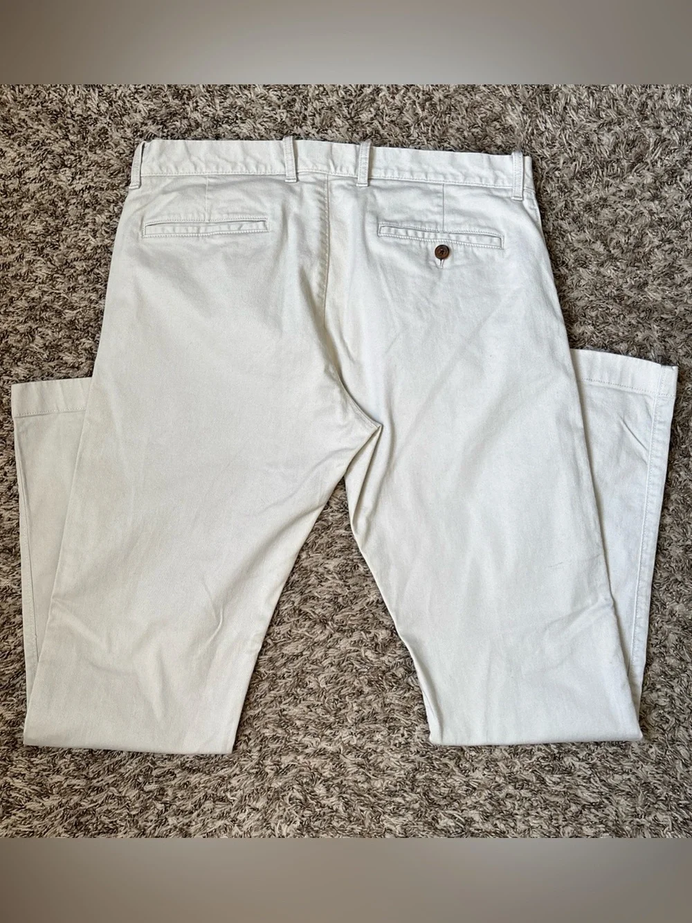 J. Crew Men's Off-White Chino Pants